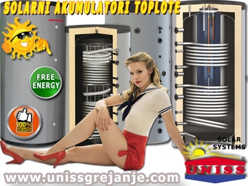 Solarni akumulatori toplote,
rezervoari za solarnu akumulaciju toplotne energije / Solarno grejanje i toplotne pumpe - Solarna energija