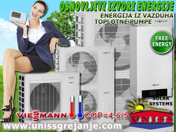 Obnovljivi izvori energije - Toplotne pumpe - Vazduh voda OBNOVLJIVI IZVORI ENERGIJE - TOPLOTNE PUMPE / Toplotne pumpe vazduh voda - Toplotne pumpe za grejanje