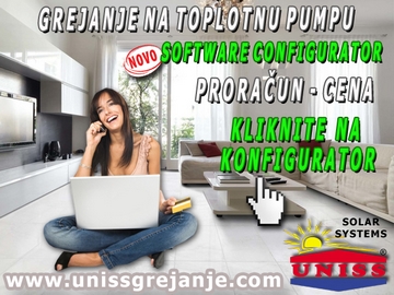 TOPLOTNE PUMPE,
 CENA / Grejanje,
 proračun,
 cena - Grejanje na toplotnu pumpu vazduh voda,
 cena - Grejanje na solarnu energiju / Hibridni multi funkcionalni sistemi za grejanje - Obnovljivi izvori energije,
 cena / Kalkulator - Konfigurator,
 proračun,
 cena - Solarni paneli - Solarni kolektori za grejanje kuće,
 sanitarne vode,
 bazena - Solarno grejanje