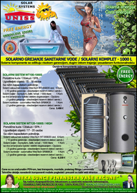 SOLARNO GREJANJE SANITARNE VODE - SOLARNO GREJANJE VODE / Solarni kompleti za toplu vodu - Solarni paneli,
 solarni kolektori,
 solarni bojleri,
 solarni kontroleri - Solarni komplet za toplu vodu 1000 Litara - Cena