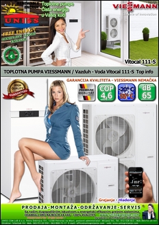 Toplotna pumpa vazduh voda VIESSMANN,
 Vitocal 111-S - Katalog,
 dimenzije,
 visina,
 širina,
 težina,
 tehnički detalji,
 karakteristike - Top info