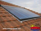Solarni vakuum kolektor/Konstrukcija na kosom krovu 1X30 heat pipe