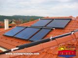 Solarno grejanje kuće i sanitarne vode - KRUŠEVAC / Konstrukcija 120 vakuumskih cevi WESTECH - Heat pipe
