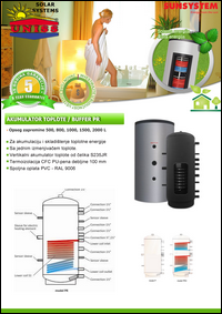 Solarni akumulatori toplote - Solarni akumulatori toplote baferi za solarno grejanje kuce vode bazena - Solarni akumulatori toplote za skladistenje solarne toplotne energije Sunsystem