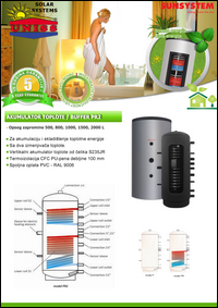 Solarni akumulatori toplote za solarno grejanje - akumulaciju i skladistenje toplotne energije/Kombinovani baferi-buffer PR2