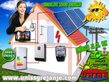 Solarni sistemi za struju - Solarna elektrana - On-Grid sistemi za proizvodnju struje,
 električna energija za svaki dan - Priključenje na elektrodistributivnu mrežu