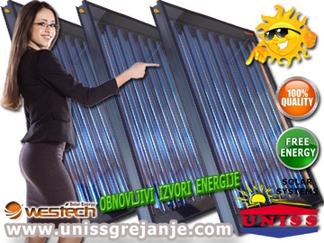 Solarni vakuumski paneli WT-TF-2 / WesTech Solar SOLARNI PANELI - Solarni vakuumski paneli - Solarno grejanje vode,
sanitarne,
ptv,
kuće,
bazena - Solarni paneli za grejanje