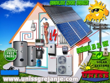 SOLARNO GREJANJE - Solarno grejanje kuće - Toplotne pumpe / Solarni paneli za grejanje - Solarni paneli za struju