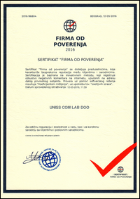 Sertifikati UNISS COM LAB doo Petrovac na Mlavi,
 Firma od poverenja / Obnovljivi izvori energije - Solarni paneli,
 solarni kolektori,
 solarno grejanje vode,
 kuće,
 toplotne pumpe / Solarni sistemi,
 solarna energija