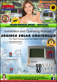 Solarni kontroler - Solarna automatika - SR618C6 - Solarno grejanje vode,
 kuce,
 bazena / SPLIT sistemi - Tehnicki detalji - Instrukcije - Karakteristike
