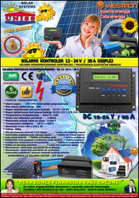 SOLARNI KONTROLERI - Solarni sistemi za struju - Proizvodnja struje,
 elektricne energije za kuce,
 vikendice,
 salase - Solarni kontroleri punjenja - Solarni kontroler,
 mikroprocesorski za solarnu elektranu - Zatvoreni,
 autonomni,
 samostalni,
 Off grid solarni sistemi